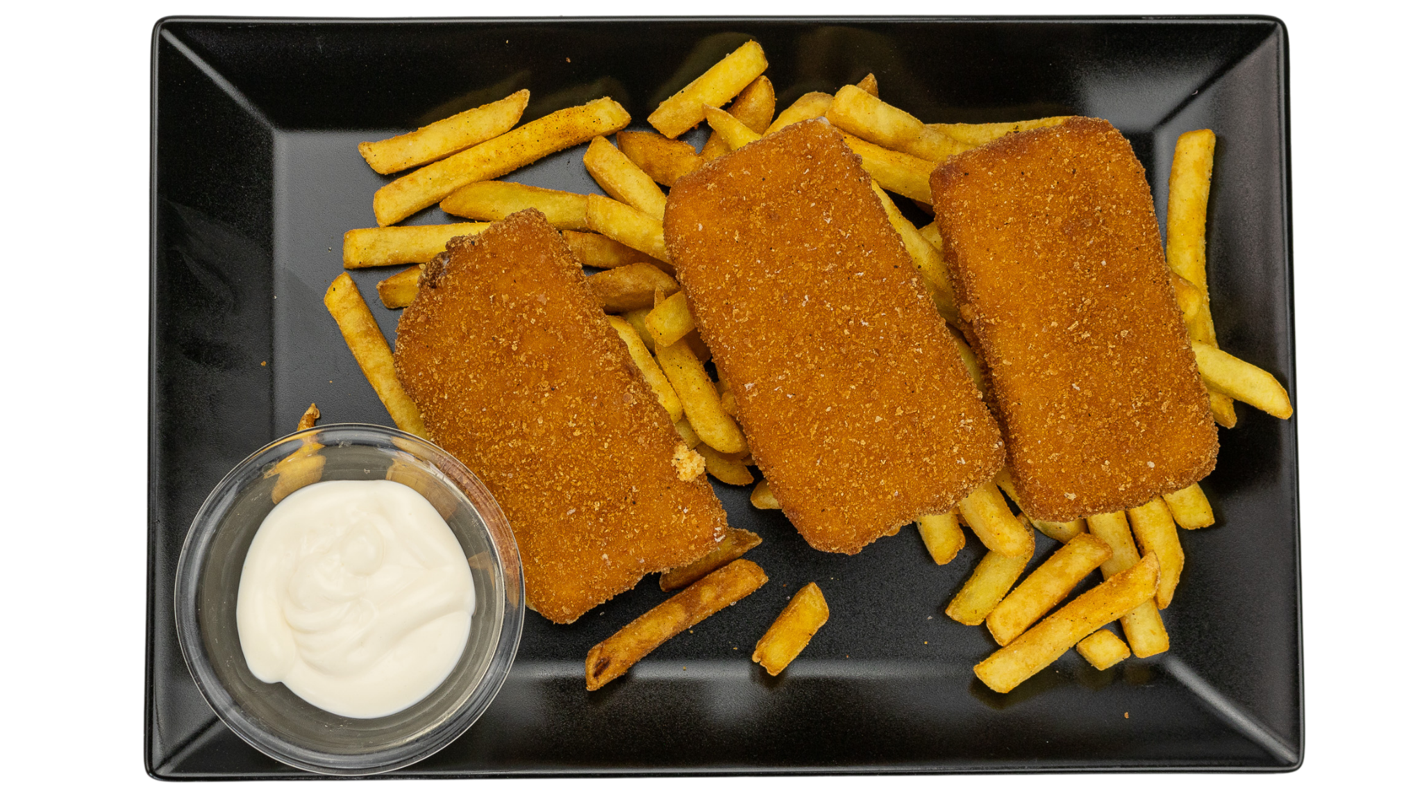 Rántott sajt választható körettel + tartár
